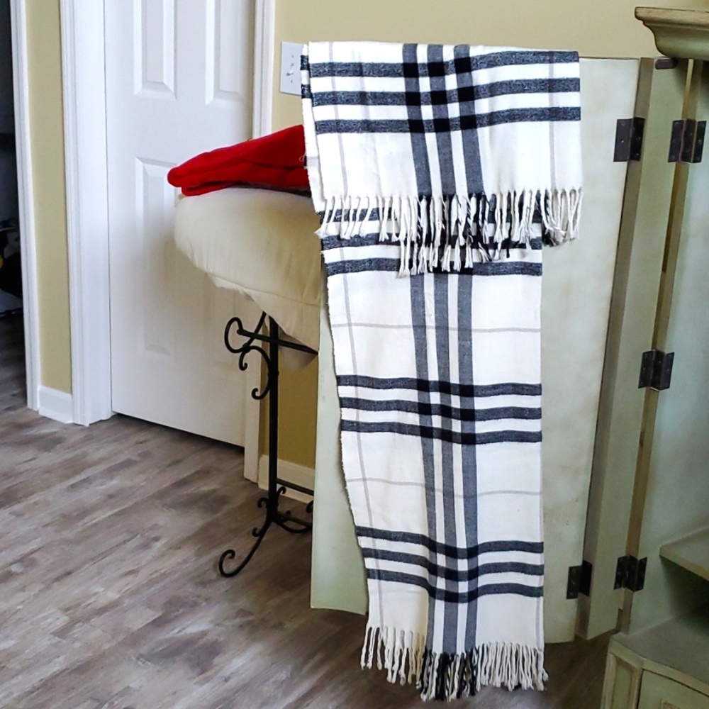Oversized burberry scarf
